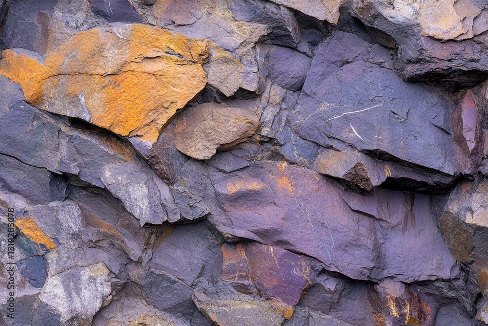 Rock wall with colorful paint Rock wall with colorful paint