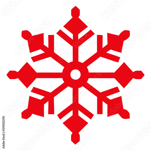red snowflake