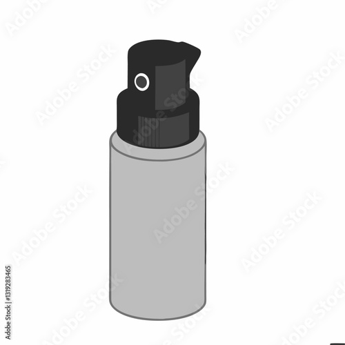 Threedimensional softener spray bottle vector  illustration