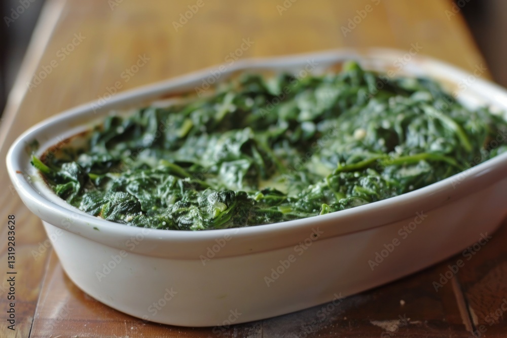 Creamy spinach dip in rustic bowl. Neural network AI generated Creamy spinach dip in rustic bowl. Neural network AI generated