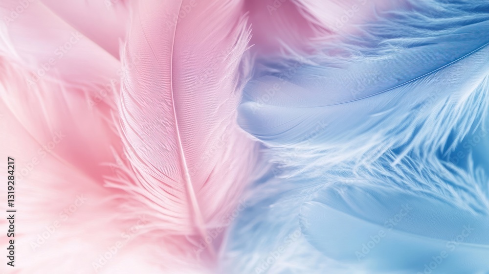 Abstract Soft Pastel Feathers Background Abstract Soft Pastel Feathers Background