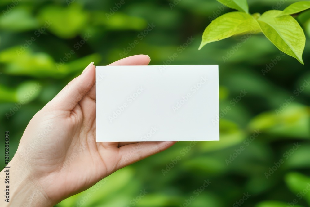 A Nervous Hand Trembles While Holding a Blank Letter Against a Green Background A Nervous Hand Trembles While Holding a Blank Letter Against a Green Background