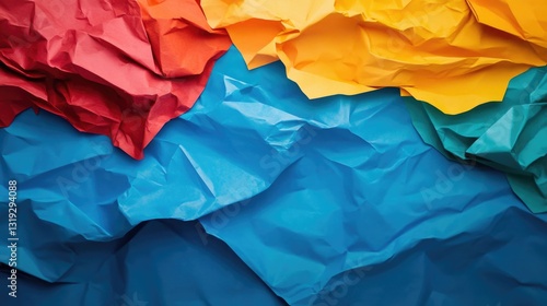 Wallpaper Mural Close-up of crumpled paper Torontodigital.ca