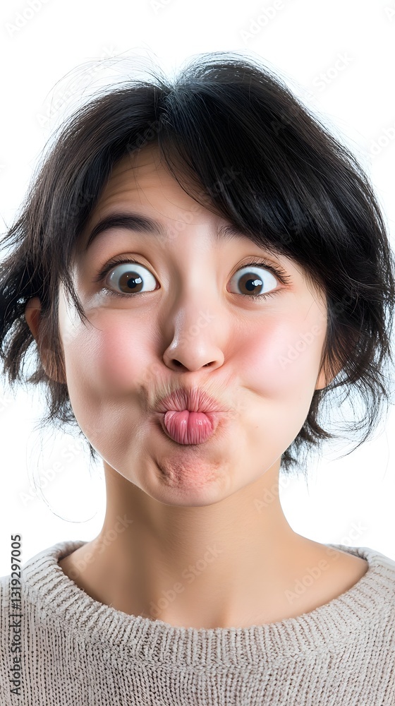 Fototapeta premium Woman pouting