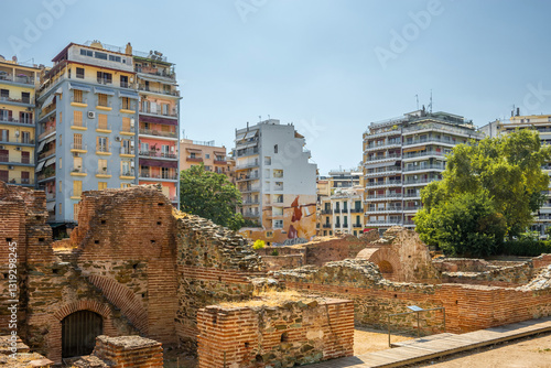 Fototapeta Naklejka Na Ścianę i Meble -  Ruined palace of Emperor Galerius in Thessaloniki, Greece.