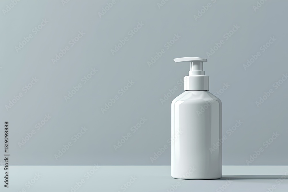 Flawless Picture of 3D Rendering White Body Care Icon Skincare Bottle Flawless Picture of 3D Rendering White Body Care Icon Skincare Bottle