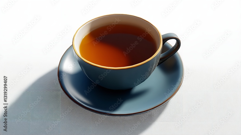A Warm Cup Of Tea, A Moment Of Quiet Contemplation And Peace, Resting On A Textured Surface Bathed In Soft Sunlight A Warm Cup Of Tea, A Moment Of Quiet Contemplation And Peace, Resting On A Textured Surface Bathed In Soft Sunlight