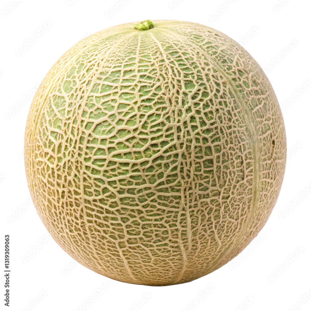 Crystal Dew Cantaloupe isolated on white background Crystal Dew Cantaloupe isolated on white background