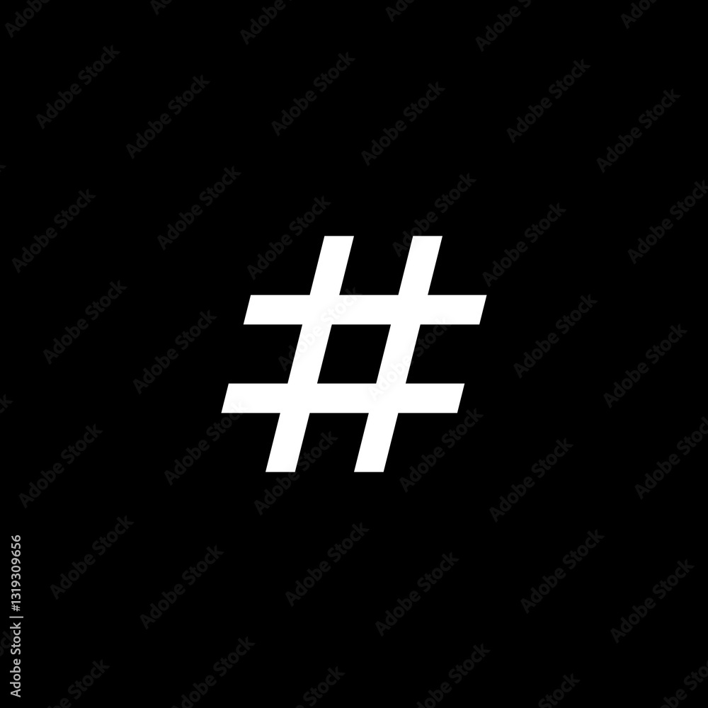 Obraz premium Hashtag Symbol