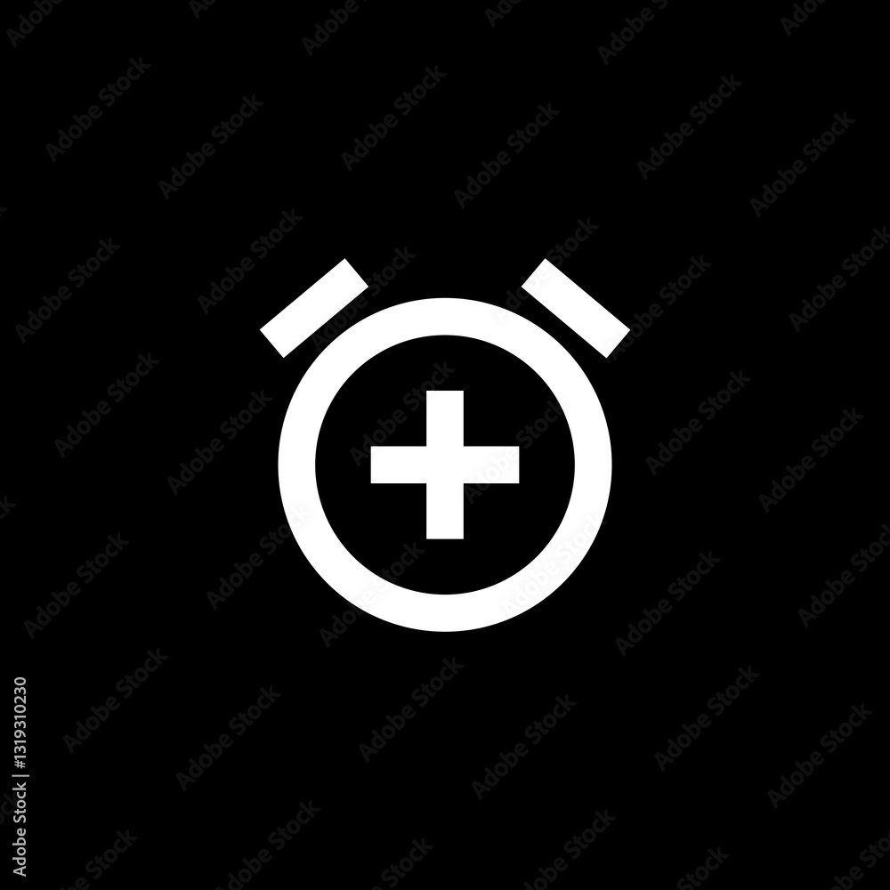 Obraz premium Add Alarm Icon 