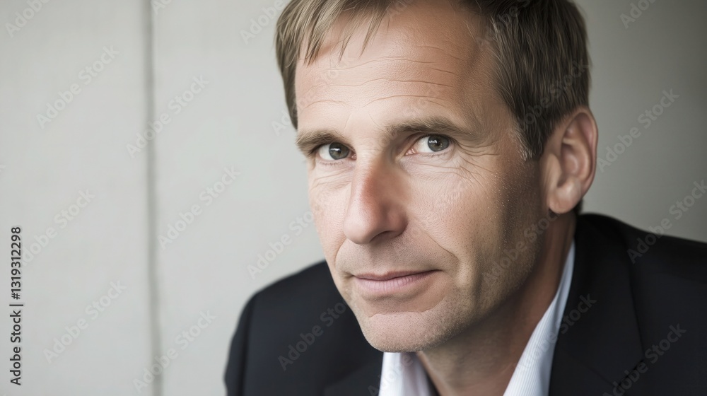 Professional man in black suit and white shirt. Close - up portrait showing mature male appearance and formal business attire. Professional man in black suit and white shirt. Close - up portrait showing mature male appearance and formal business attire.