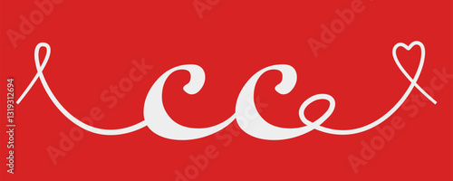 CC initial wedding monogram calligraphy vector illustration. Hand drawn lettering c and c love logo design for valentines day poster, greeting card