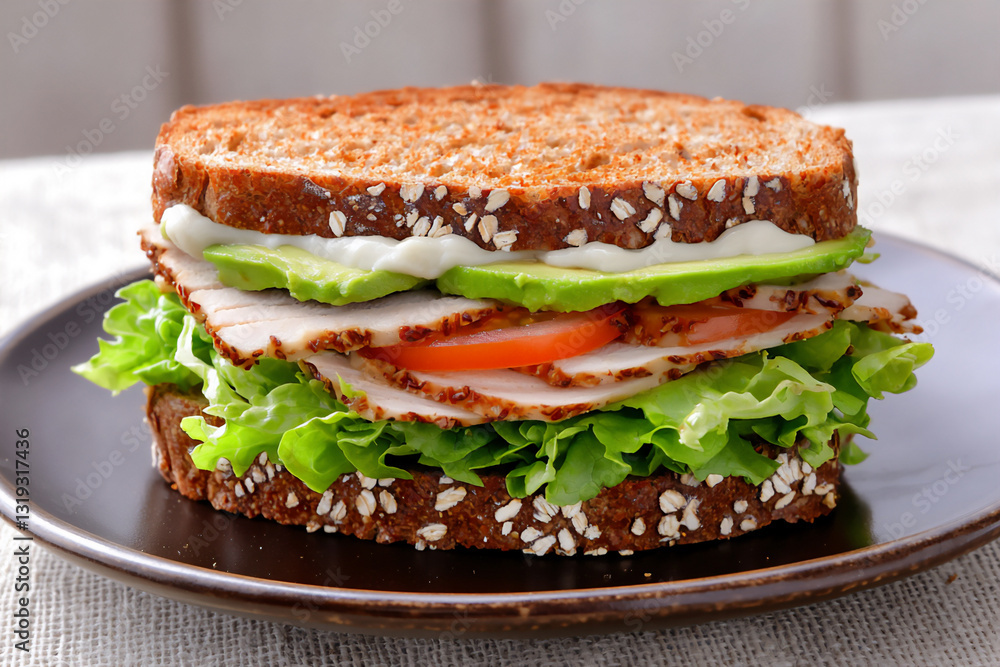 turkey avocado sandwich turkey avocado sandwich