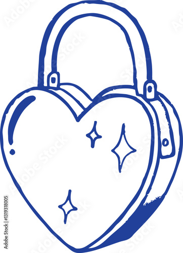 stylish heart shaped handbag with shiny design, perfect for fashion lovers