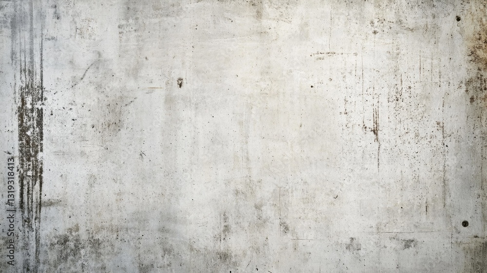 A rough, weathered concrete wall displays various textures and stains, telling a story of wear and age in an urban environment. Sunlight casts shadows, enhancing its rugged appeal A rough, weathered concrete wall displays various textures and stains, telling a story of wear and age in an urban environment. Sunlight casts shadows, enhancing its rugged appeal