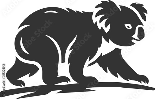 Photography Koala walking on all fours animal vector