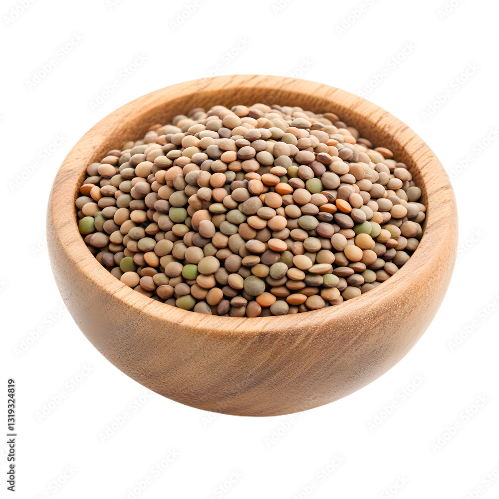 Wooden bowl brimming with wholesome lentils, showcasing their natural textures and earthy tones, perfect for healthy and hearty meals. Wooden bowl brimming with wholesome lentils, showcasing their natural textures and earthy tones, perfect for healthy and hearty meals.