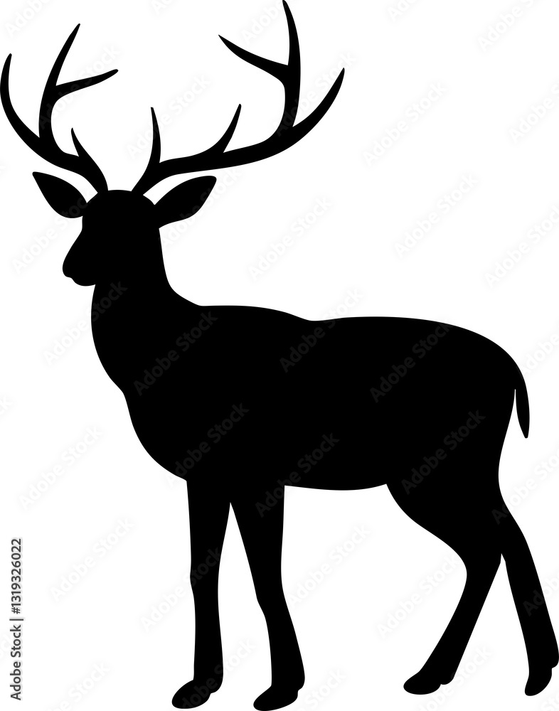 Fototapeta premium silhouette deer