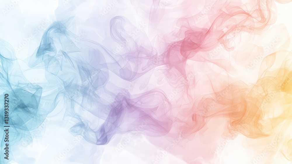 Abstract smoke background, colorful swirling patterns and ethereal textures for digital art Abstract smoke background, colorful swirling patterns and ethereal textures for digital art