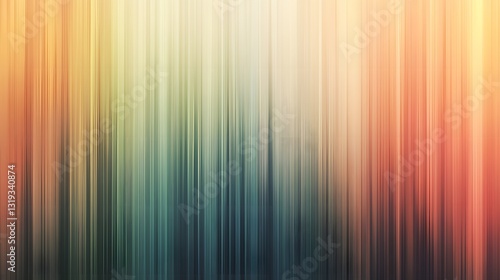 Vertical lines of various blended colors create an abstract image