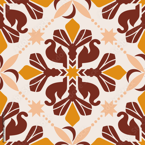 ramadan theme fabric pattern Geometric style