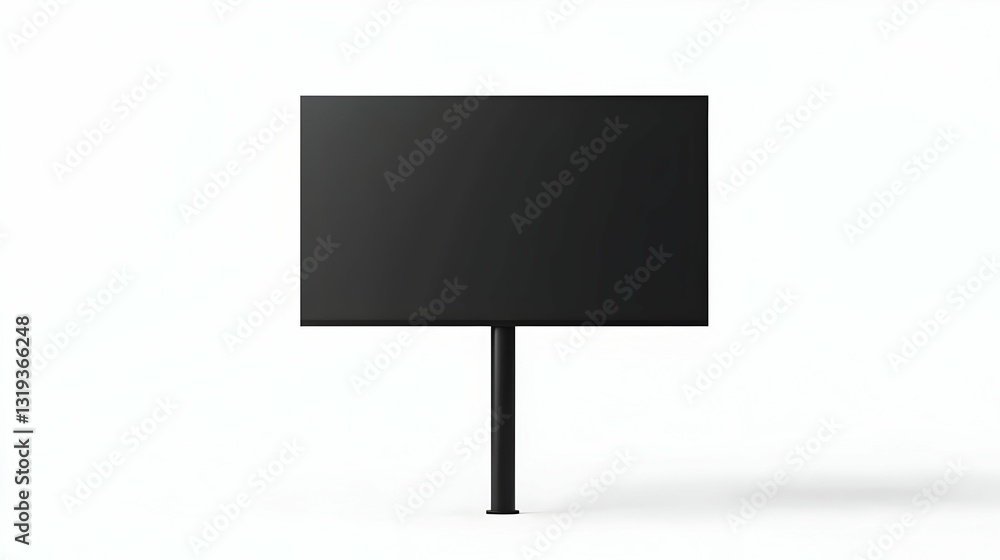 Fototapeta premium Blank Billboard on Minimalist Background for Advertising Display