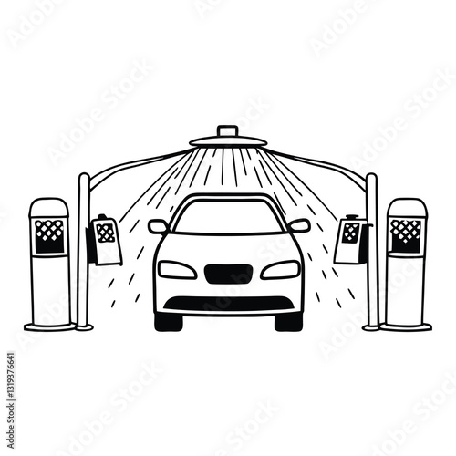 parking lot with cars
