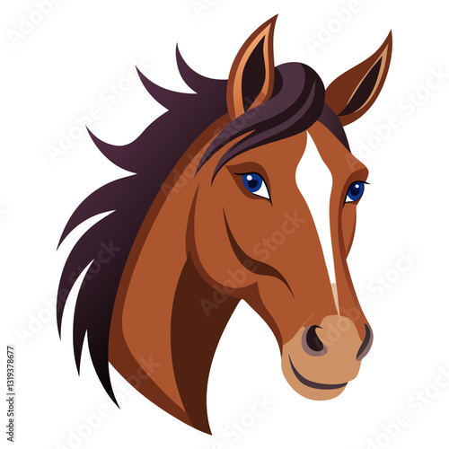 horse head vector