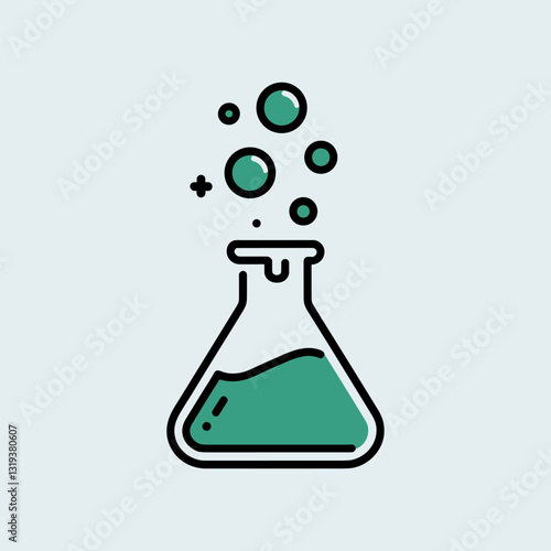 Bubbling chemical mixture