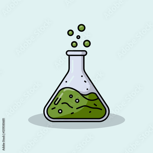 Bubbling chemical mixture