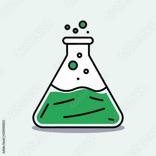Bubbling chemical mixture