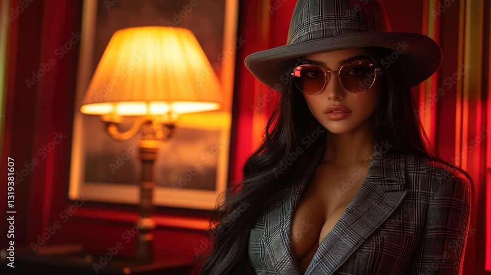 Stylish woman in a classy setting Stylish woman in a classy setting