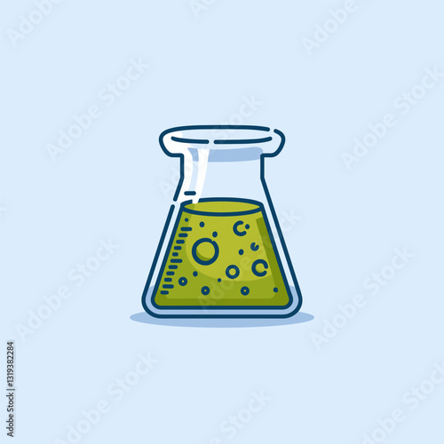 High-Precision Lab Beaker Holding a Viscous Fluid