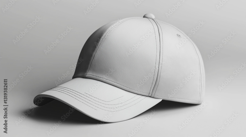 Fototapeta premium mockup realistic white stylish cap