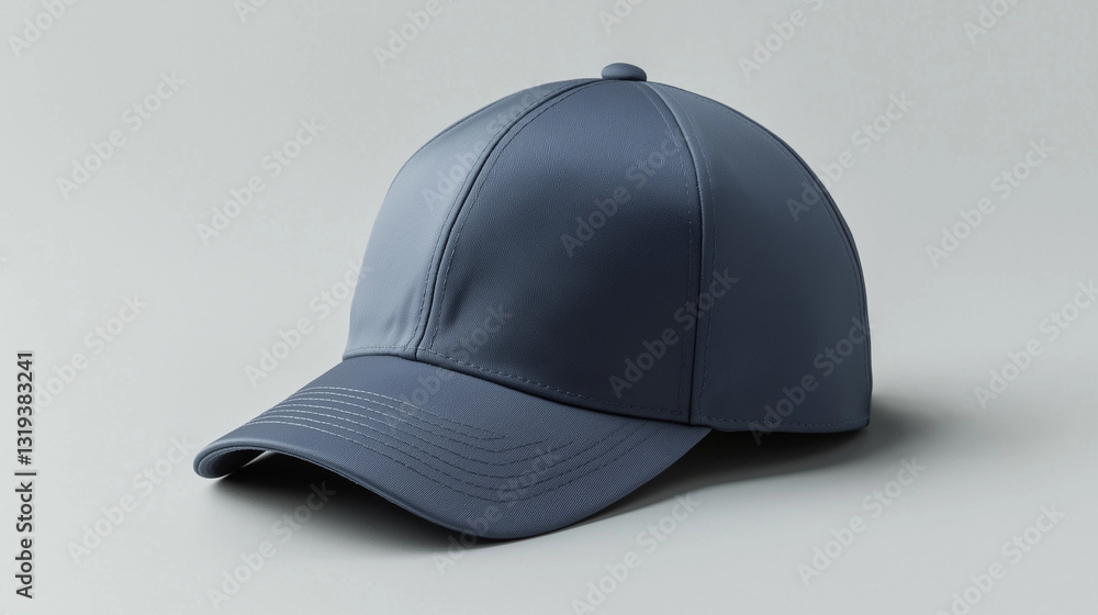 mockup realistic blue stylish cap display mockup realistic blue stylish cap display
