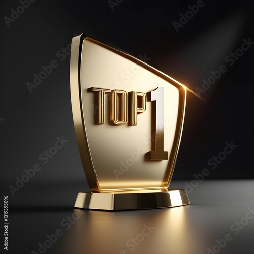 Wallpaper Mural Top 1 Celebration Emblem Design with Golden Colour Torontodigital.ca