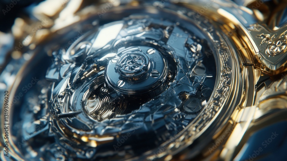 Intricate Luxury Watch Mechanism: A Close-Up View of Exquisite Engineering Intricate Luxury Watch Mechanism: A Close-Up View of Exquisite Engineering