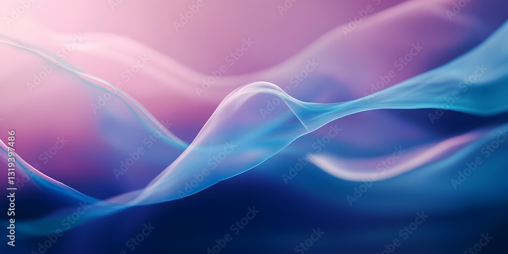 Fluid Waves of Color: Abstract composition of flowing, undulating layers in shades of purple, pink, and blue, creating a sense of motion, energy, and ethereal beauty. Fluid Waves of Color: Abstract composition of flowing, undulating layers in shades of purple, pink, and blue, creating a sense of motion, energy, and ethereal beauty.