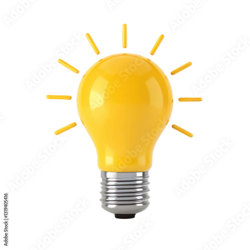 Bright yellow lightbulb icon representing innovation and ideas