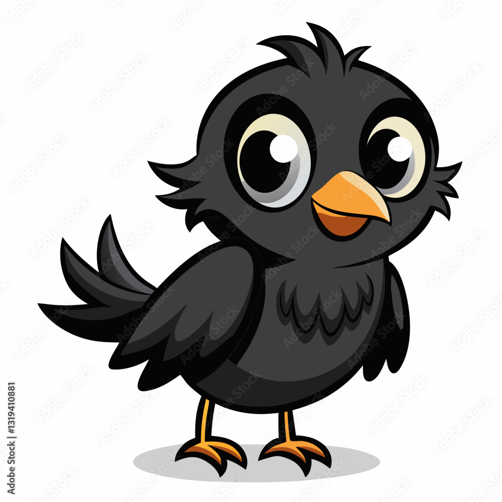 Fototapeta premium funny cartoon bird