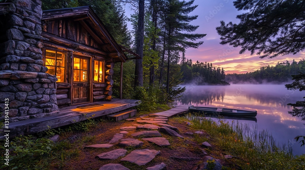 Fototapeta premium Rural house wallpaper