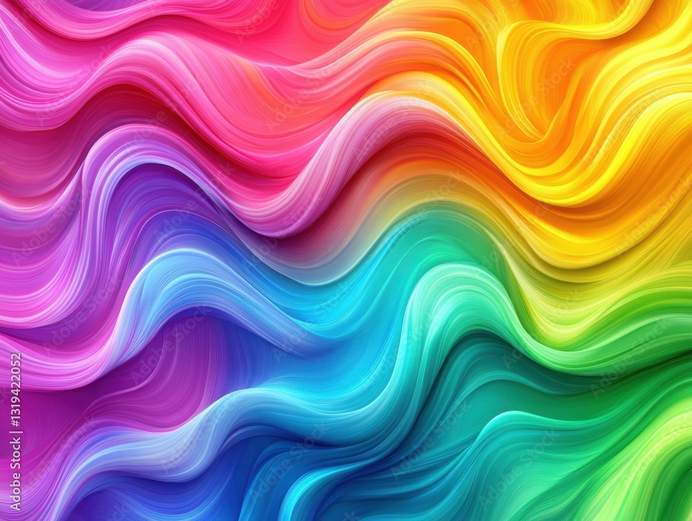 Vibrant rainbow waves background abstract art colorful smooth curves illustrations digital design artistic perspective Vibrant rainbow waves background abstract art colorful smooth curves illustrations digital design artistic perspective