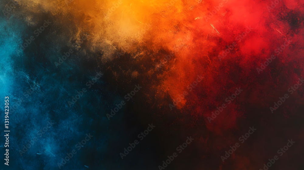 Colorful abstract blend of powder pigments with gradient effect Colorful abstract blend of powder pigments with gradient effect