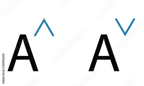 Two letters "A" with diacritics