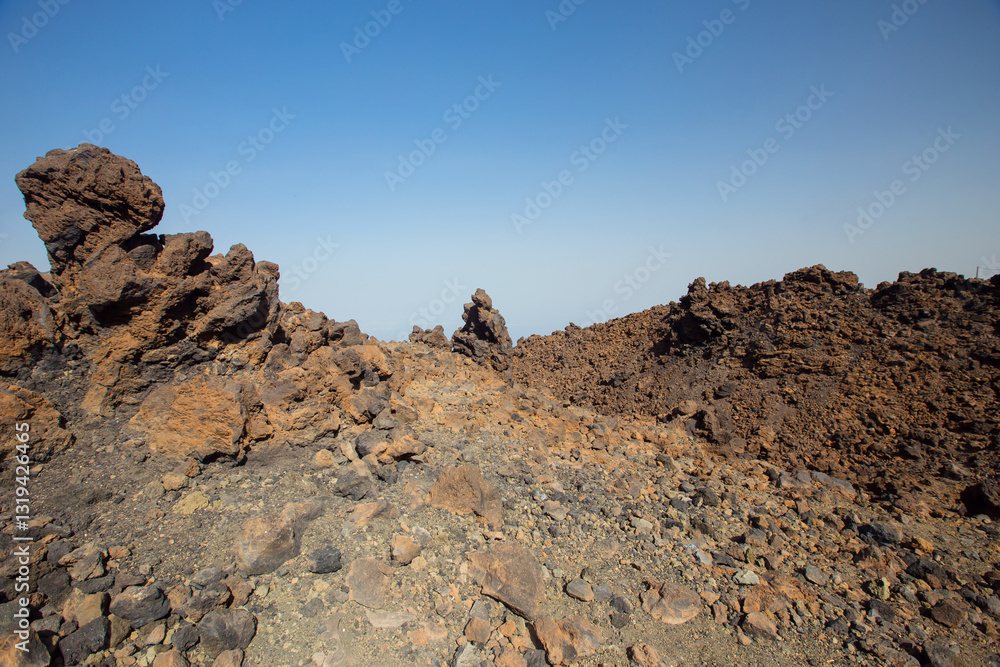 Rocks on el Teide Volcano, Tenerife, Spain Rocks on el Teide Volcano, Tenerife, Spain