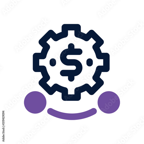 management dual tone icon. Sleek and modern vector icon for websites, mobile apps, marketing materials, and corporate design. Fully scalable and ready to use.