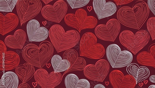 seamless pattern with hearts