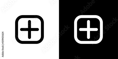 Add icons in black and white colors