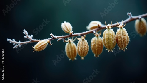 Hops during the winter season photo