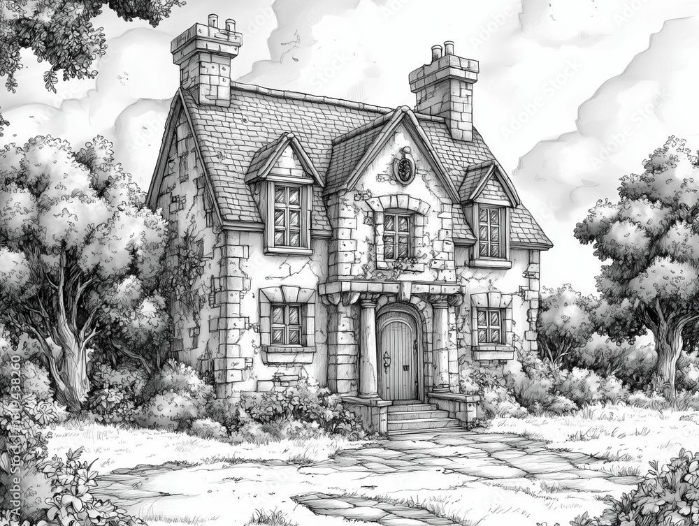 Fototapeta premium old rural house